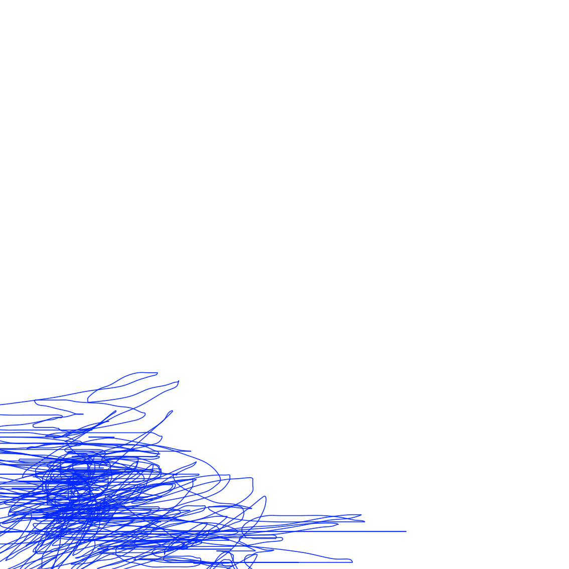blue line drawing